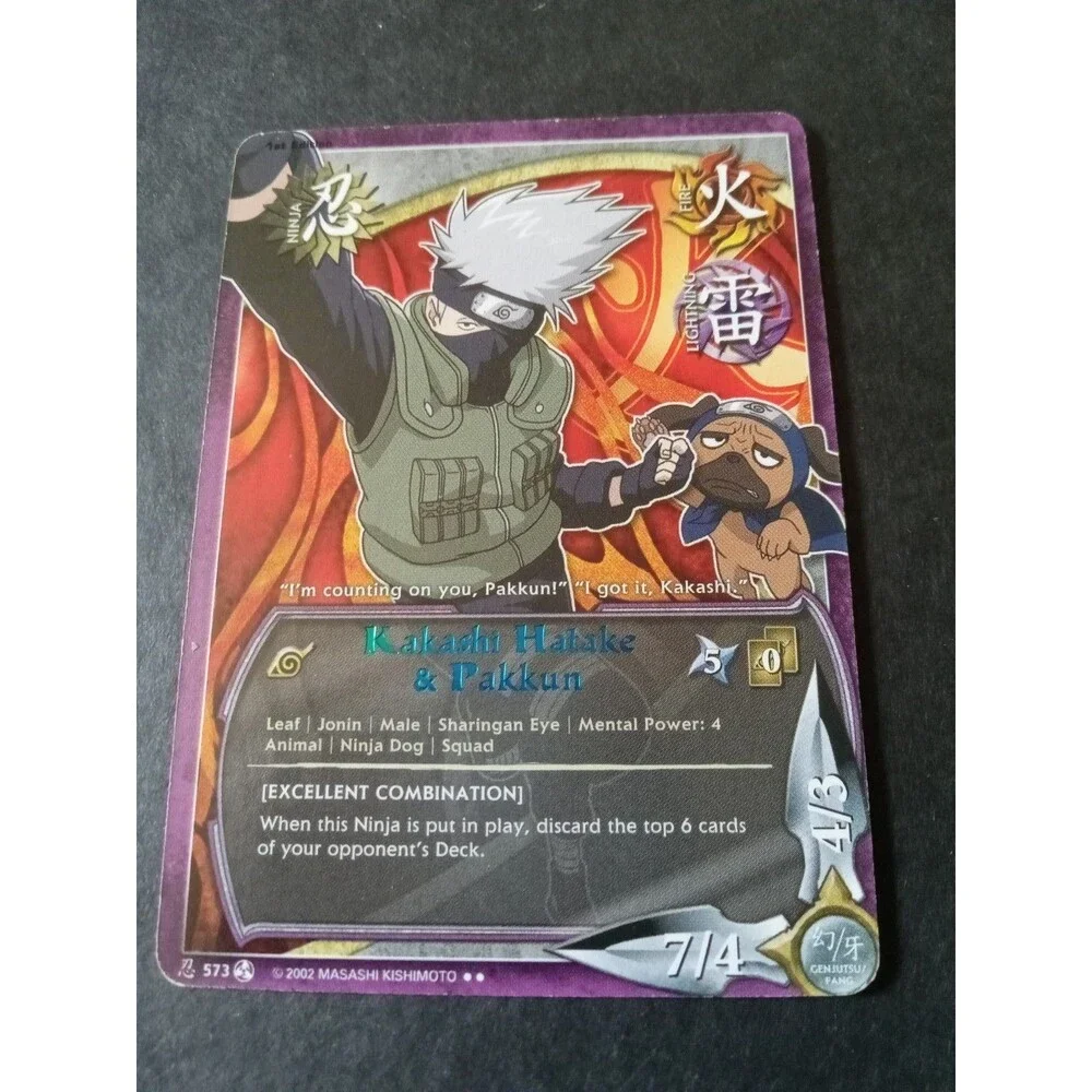 Naruto CCG, Kakashi Hatake Pakkun, 573, Rainbow Letters